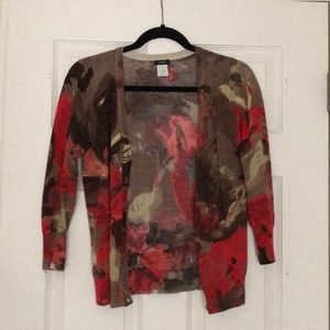 Wool half sleeved cardigan